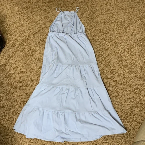 Sunday Up Maxi Dress Baby Blue - Picture 4 of 5